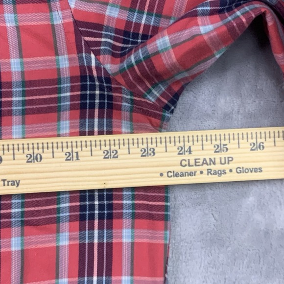 UNTUCKit Shirt Men's L Red Grey White Plaid Button Up Long Sleeve Cotton Casual - Picture 5 of 7